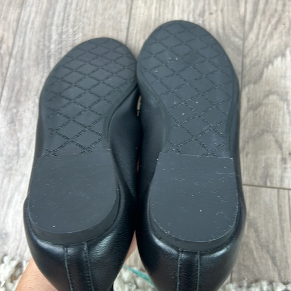 BADGLEY MISCHKA Wendy Black swarovski crystal Embellished Flat - Picture 7 of 8